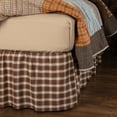 thumbnail image 2 of VHC Brands Rustic & Lodge Farmhouse Rory Bed Skirt, Queen 60x80x16, Chocolate Brown, 2 of 5