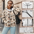 thumbnail image 6 of FOR U DESIGNS Dachshund Zip Up Hoodies for Women Oversized Hooded Size S Long Sleeve Dog Paw Sweatshirt for Women Down-Shoulder Collar Sportswear with Drawstring, 6 of 7