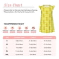 thumbnail image 3 of Balery Gold Pineapple Camisón de princesa para niñas, pijama de algodón con mangas abullonadas, suave y bonito.-Small, 3 of 6