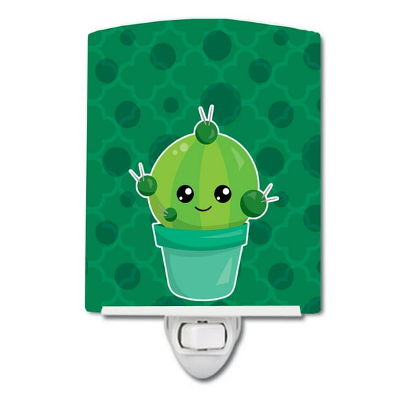 Cactus Polkadots Ceramic Night Light