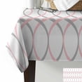 thumbnail image 3 of Geometric Abstract Lines In Pink Gray Table Cloth Waterproof Dining Tablecloth Kitchen Decorative Party Table Cover, 3 of 6