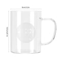 thumbnail image 4 of Fyydes Glass Ware,Tea Cup,350ml Coffee Cup Transparent High Borosilicate Glass Mug with Handle for Milk Tea Beverage, 4 of 10