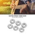 thumbnail image 4 of Guitar Tuner Gear, 6PCS Metal Hex Hole Gear String Button Gear Knobs Tuning Keys for Folk Classic Electric Guitars, 4 of 7