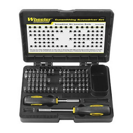 Wheeler Professional 72-Piece Gunsmith Screwdriver Set, 776-737