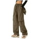 thumbnail image 1 of Mono de secado rápido y pierna ancha para mujer: cintura elástica, múltiples bolsillos, impermeable, pantalón para senderismo al aire libre, 1 of 4