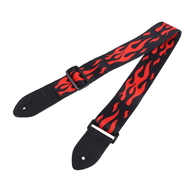 SHISUYAN Acoustic Guitar Strap with PU Leather Ends Woven Pattern Multi Color 2 Inch WidthCompatible with All Guitars