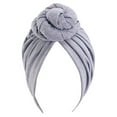 thumbnail image 1 of Turbante Qarigey nudo Estilo étnico Musulmán para Mujeres Gris, 1 of 6