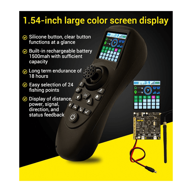TXG4 1.54Inch Colored Screen Display Single-Hand Remote Controller