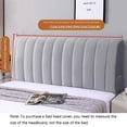 thumbnail image 5 of Full Enclosed Bed Headboards Slipcover,Soft Delicate Stretch Fabric Dust-proof Headboard Cover,Non-Slip Head Board Cove for Full Queen King Size Headboard, 5 of 6