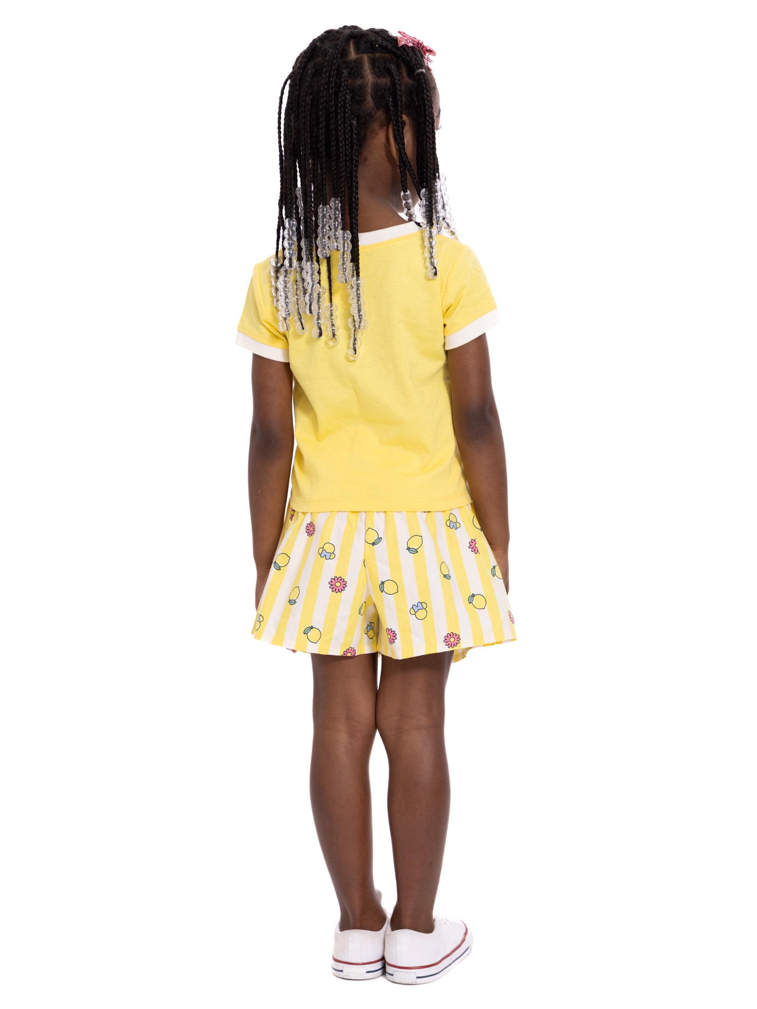 Minnie Mouse Toddler Girls Graphic Tee and Print Shorts Set, 2-Piece, Sizes 12M-5T