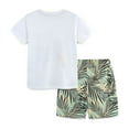 thumbnail image 3 of Aolyty Boys Outfit Set Summer Short Top Pants Set 7T, 3 of 6