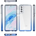 thumbnail image 2 of CaseBorne ArmadilloTek S Compatible with Samsung Galaxy S21 FE 5G Clear Case, Hybrid Hard Back & Soft Edge - Gradient Blue, 2 of 4