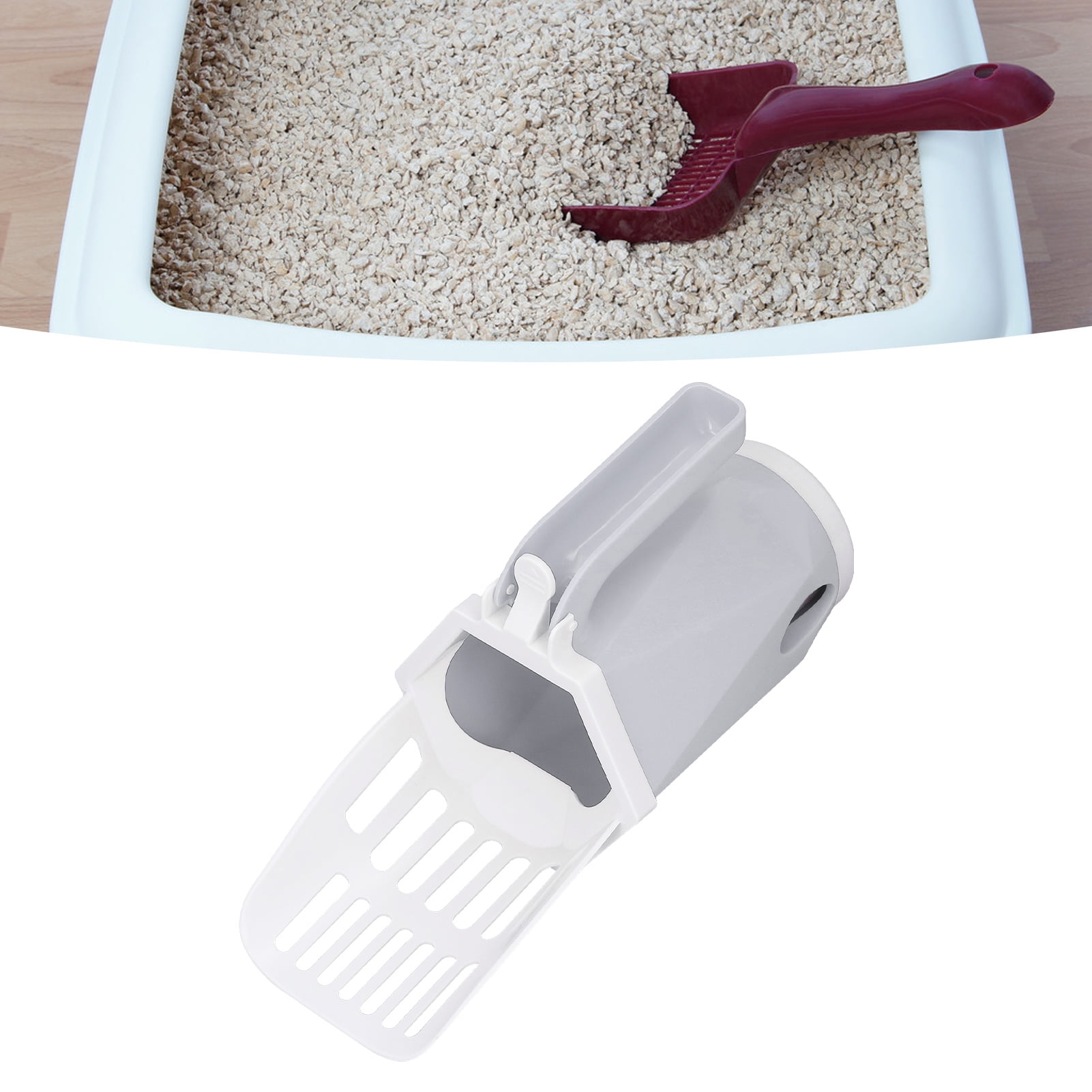 Cat Litter Sifter Scoop, Cat Litter Shovel Clean For Outdoor Yellow,Red