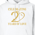 thumbnail image 3 of Inktastic 20th Anniversary Keepsake 20 Years Together Adult Hoodie Sweatshirt, 3 of 4