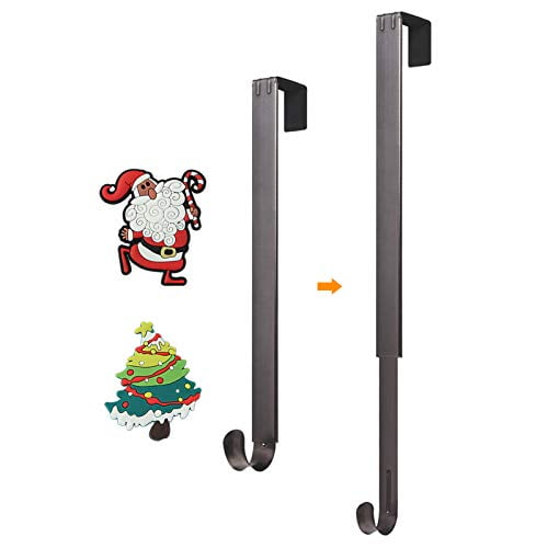 Wreath Hanger for Front Door, HangerSpace Over Door Wreath Hook Wreath