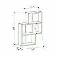 thumbnail image 3 of Ada Home Decor Furniture 25" 3 Tier Petrol Blue Wetzel Modern Wall Shelf, 3 of 3