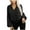Black, variant on Timegard Button down Shirts for Women Lace Lapel Neck Long Sleeve Tops Blouse Fall Travel Loose Shirts