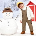 thumbnail image 5 of Valcatch Unisex Toddler Solid Color Snow Bib Overalls Waterproof Warm Down Puffer Snowsuit for Baby Boys Girls, 5 of 8