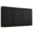 thumbnail image 2 of Sparta Weave Vegan Leather Full Headboard in Walnut Black, 2 of 7