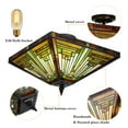 thumbnail image 6 of Miumaeov 14-inch Tiffany Semi Flush Mount Ceiling Lights Stained Glass LED Ceiling Lamp 2-Light Baroque Style Hanging Light Fixture for Dining Room Bedroom, 6 of 15