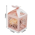thumbnail image 2 of BalsaCircle 25 Blush 2" Party Favor Gift Boxes Laser Cut Lace Design Butterfly Decorations, 2 of 8