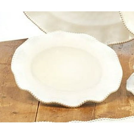 

1 PC-11 Round Cream Perlette Melamine Dinner Plate