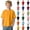 Dark Green, variant on Toddler Boys Summer New Leisure Breathable Solid Color Short Sleeve Crewneck T Shirt Tops, Sizes 2-12 Years