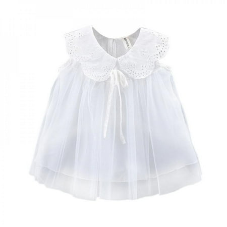 

Baozhu Summer Solid Color Korean Style Stitching Design Sleeveless Fashion Dress