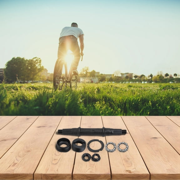 Square Hole Bicycle Bottom Bracket Bicycle Shaft Axie Kit Cycling Bowl Set With Cups And Bearings Cycling Accessories
