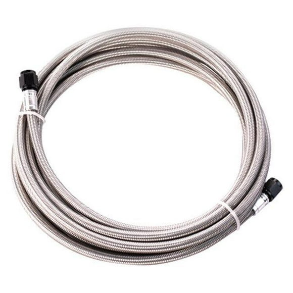Snow Performance SNO-800-BRD 5 ft. Stainless Steel Braided Water Line with 4AN - Black