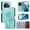 Green, variant on Wallet Case for OPPO Realme P1 Pro 5G, Kickstand and 3 Card Slots, Shockproof and Scratch Resistant, Red
