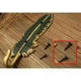 thumbnail image 4 of Old cloakroom wall hook door key hook (07horizontal section-aged gold), 4 of 6