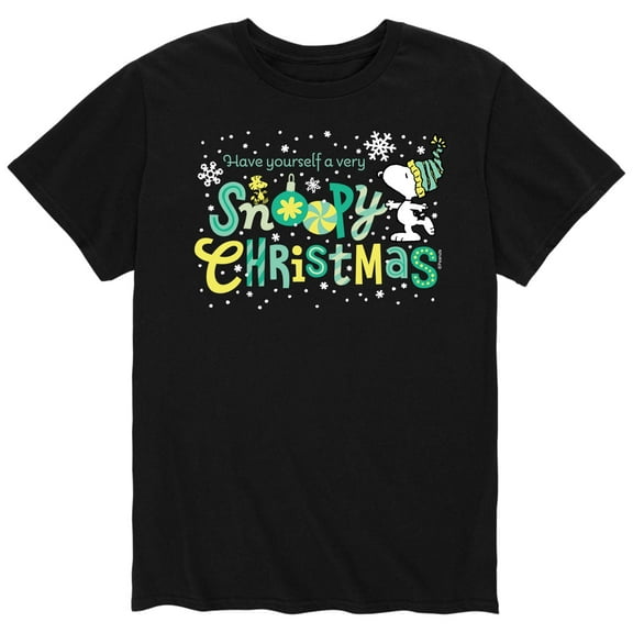 Peanuts - A Very Snoopy Christmas - Men's Short Sleeve Graphic T-Shirt