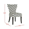 thumbnail image 4 of SAFAVIEH Jappic 20''H Ring Side Chair Silver Nail Head Navy / White, 4 of 7