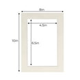thumbnail image 3 of Winter Suede Acid Free 8x10 Picture Frame Mats with White Core Bevel Cut for 5x7 Pictures - Fits, 3 of 3
