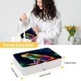 thumbnail image 5 of Frog Portable PU Leather Earring Holder with Removable Compartment - Includes Bracelet Holder, Necklace Organizer, Jewelry Organizer, 5 of 6