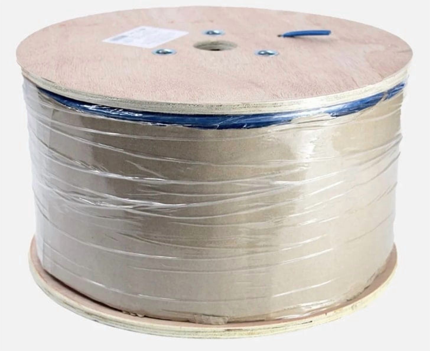 Cat8 Plenum Shielded Blue 22AWG Solid Copper 1000ft Ethernet Cable