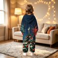 thumbnail image 6 of Christmas One Piece Jumpsuit for Kids Pajamas Onesie Zip Up Hooded Party Girls Clothes Novelty Xmas Tree Print Funny Soft Fall Loose Fit Sleepwear Pajamas 2-12 Years, 6 of 6