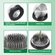 thumbnail image 3 of Uxcell 2Pcs Florero de Agujas, Floreros Redondos de Acero Inoxidable, Herramienta Fija para Arreglos Florales (Plata, 0.2"), 3 of 5