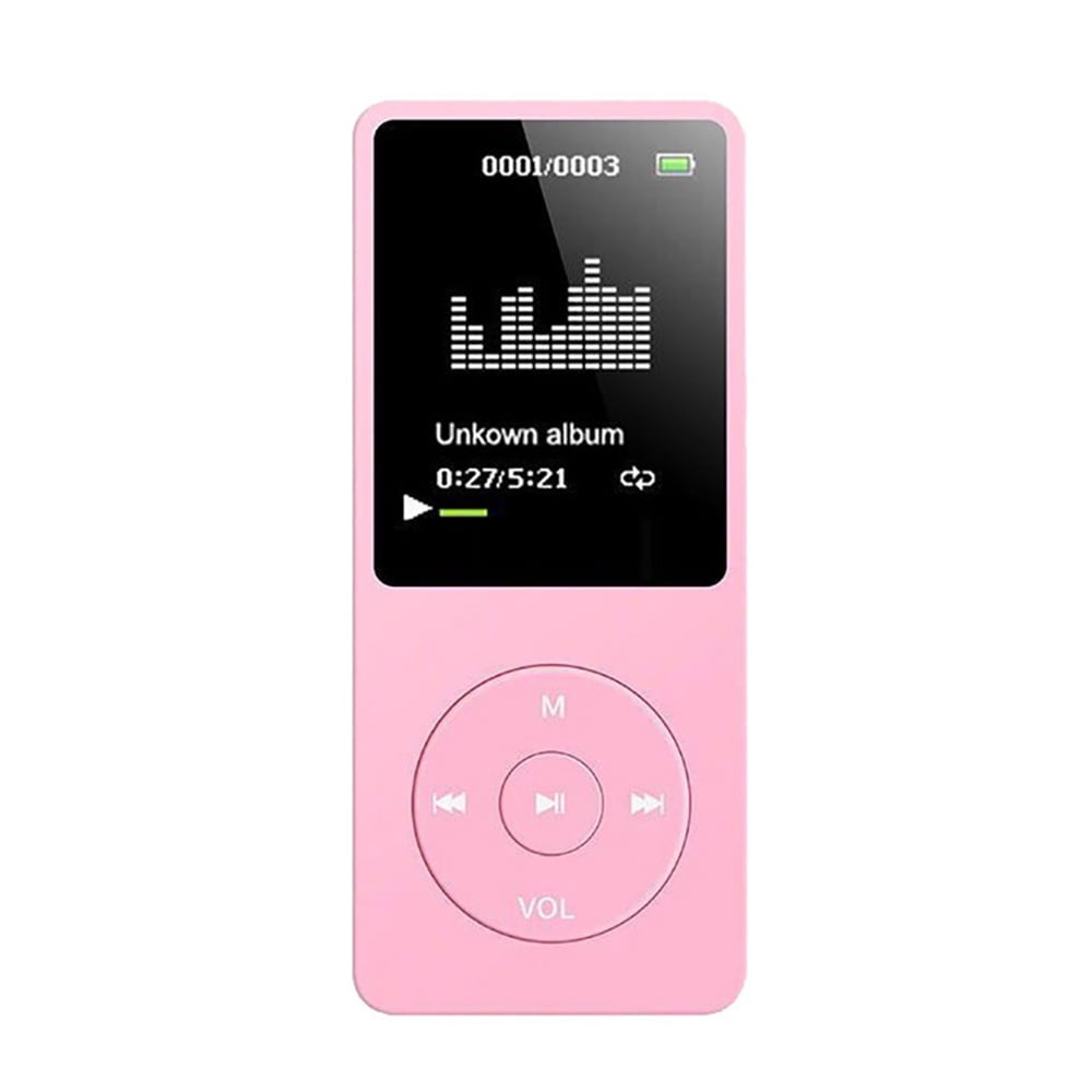 Runying Portable Music Player Support up to 64GB MP3 Player MP4 Player with a 32GB Micro SD Card Black