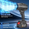 thumbnail image 2 of Leaf Blower Cordless, 21V Handheld Blower with 2 Batteries, Lightweight Leaf Blower with Variable Speed Control for Lawn, Yard, Patio, Garage & Car Cleaning, 2 of 7