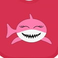 thumbnail image 4 of Inktastic Cute Pink Shark Boys or Girls Baby Bib, 4 of 4