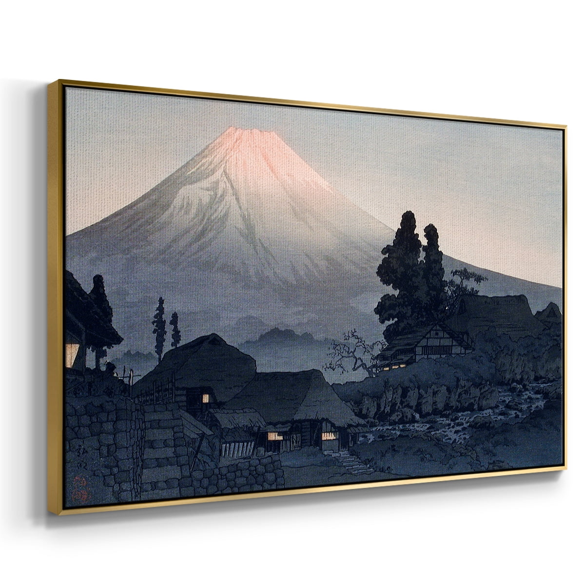 Vintage Landscape-CCCII By Wexford Home Framed in Gold Wood Gallery Wrapped Canvas 27 in. x 41 in.