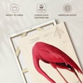 thumbnail image 6 of Elephant Stock American Flamingo Wall Art - Vertical Canvas Wall Art - Living Room Wall Decor - Animal Canvas - Beige And Brown Decor By John James Audubon - 8" x 12", 6 of 8