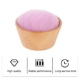 thumbnail image 5 of Pin Fixators Lovely Cushion Needle Pack Stick Bag Storage Wooden Base Wool Purple, 5 of 6