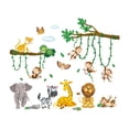 thumbnail image 1 of Pegatinas de pared monos animales de la selva enredaderas pegatinas de pared monos ramas de árboles hojas pegatinas de pared habitación infantil habitación de bebé dormitorio decoración de, 1 of 6