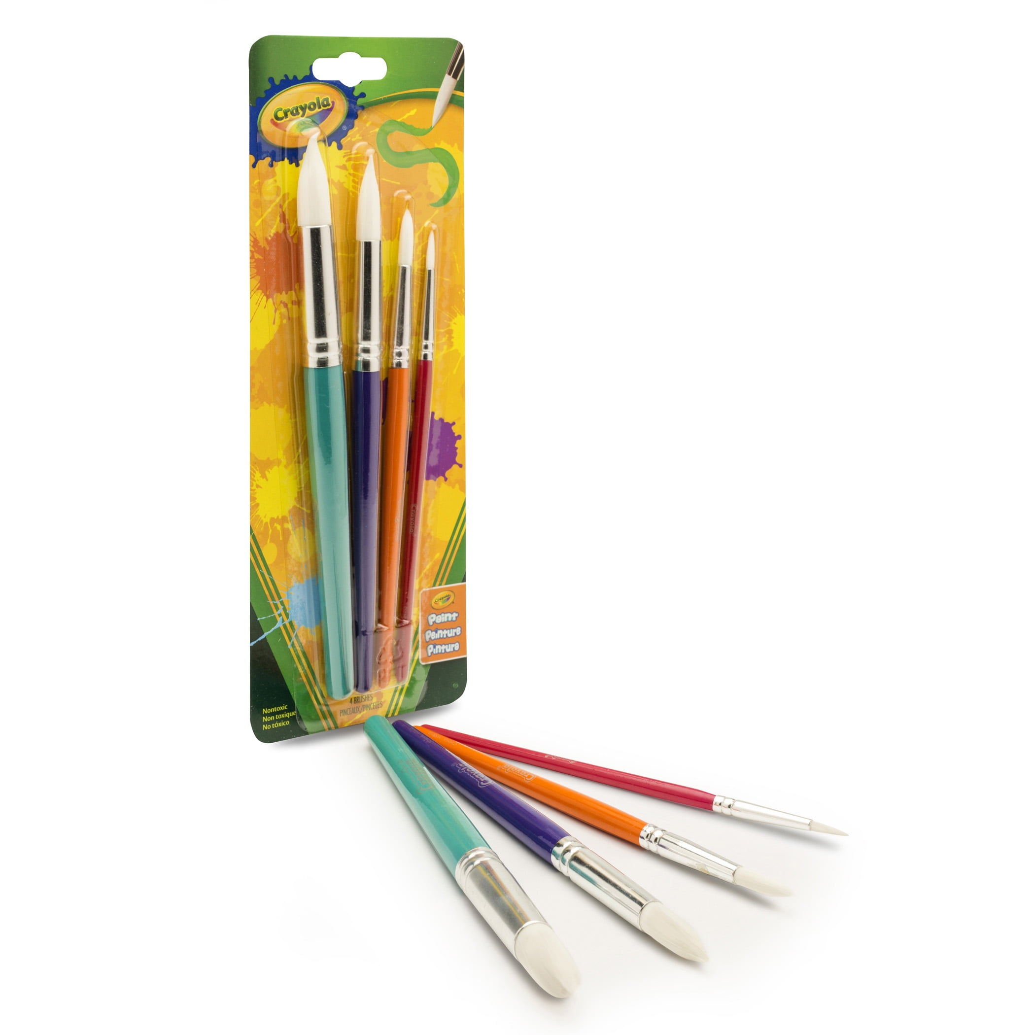Crayola Round Brush Set, 4 Per Pack, 4 Packs