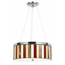 Cal Lighting - Miramar-Three Light Pendant-18 Inches Wide by 47 Inches High