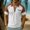 White, variant on Men's Collared Shirts Short Sleeve Big and Tall Solid Color Button Collar Casual Fashion Top