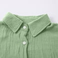 thumbnail image 6 of QASIEATN Womens Shirts Button Down Dress Shirts Casual Short Sleeve Textured Collared Summer Work Blouse Camping Clothes, 6 of 8
